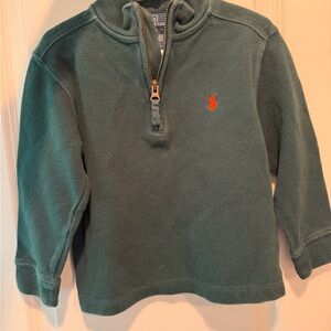 Polo Ralph Lauren Teal Half-Zip Sweatshirt